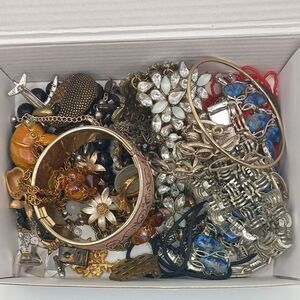 Jewelry Box Full Vintage to Now 30 Pieces